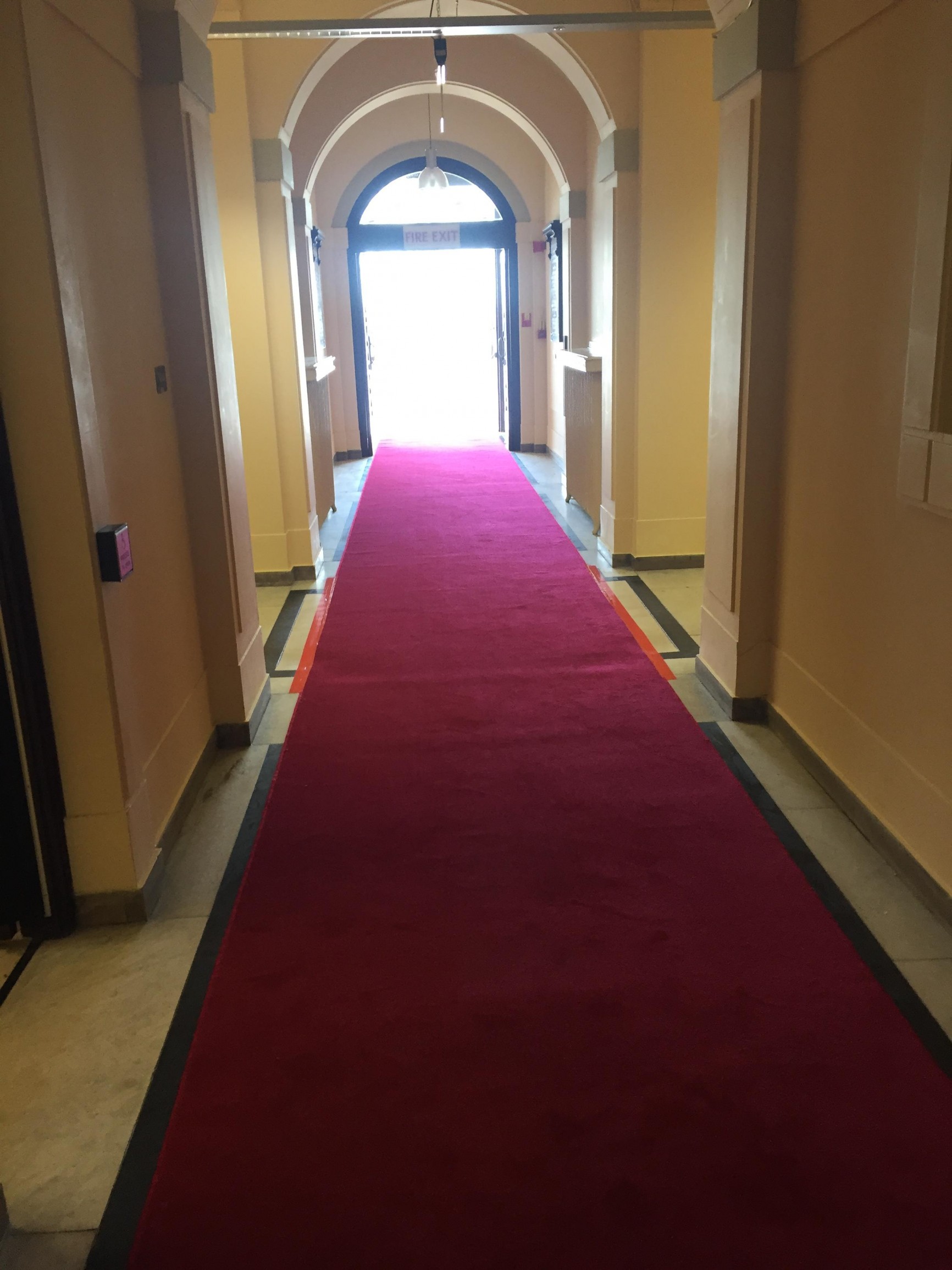 Red carpet at Wallasey Town Hall, Wirral