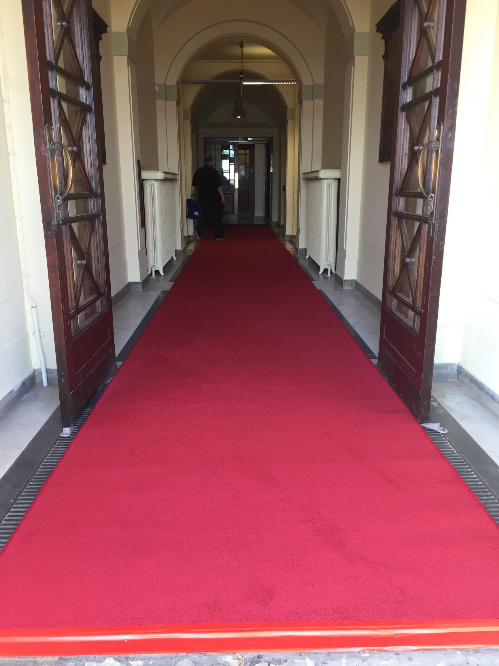 Red carpet at Wallasey Town Hall in Wirral